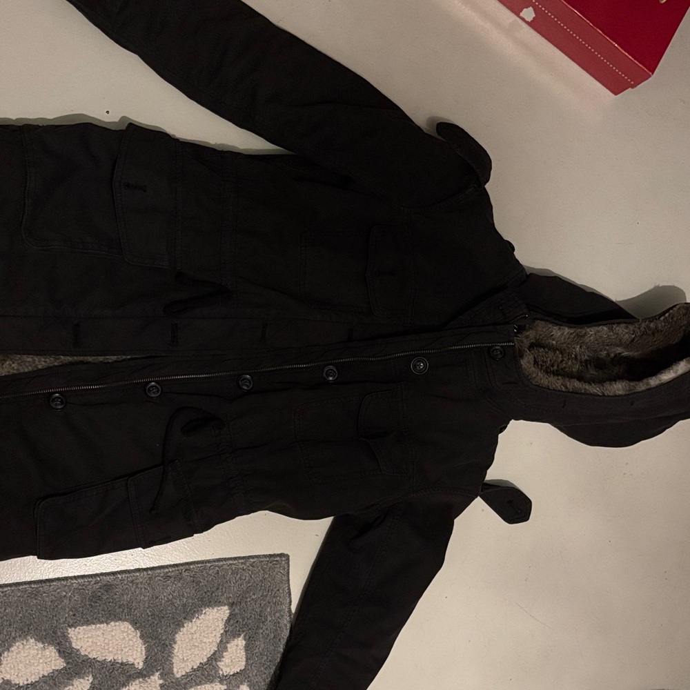 Talula Black Utility Jacket with Hood
